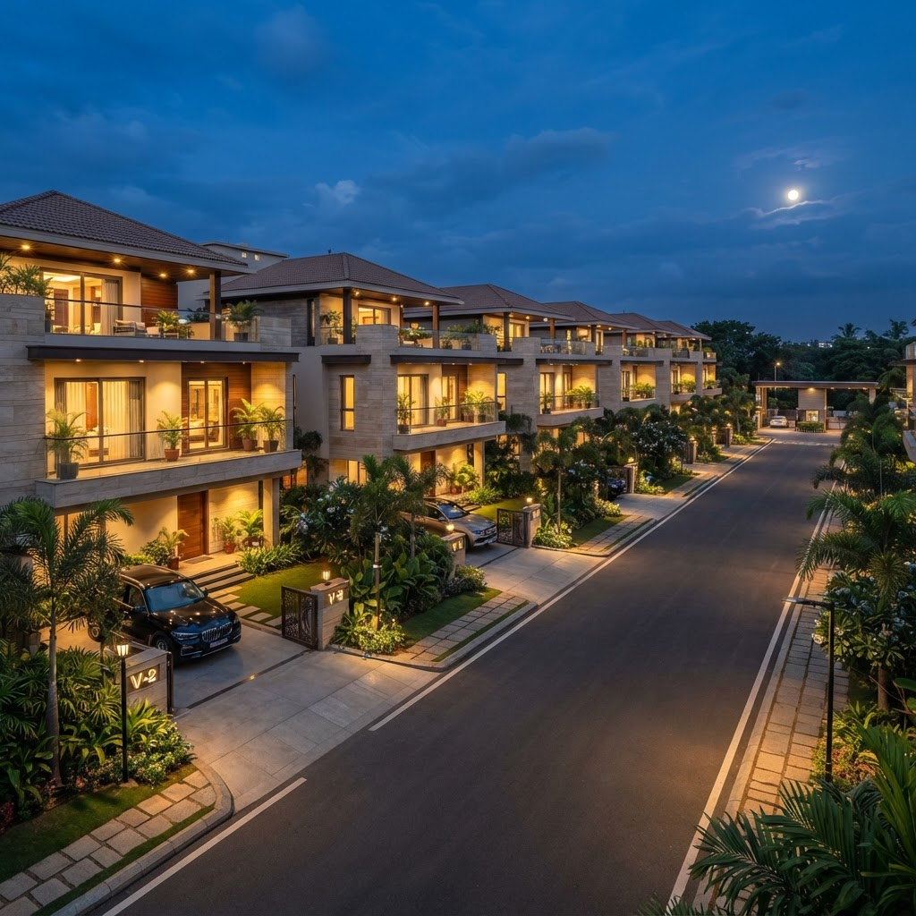 Row of premium villas