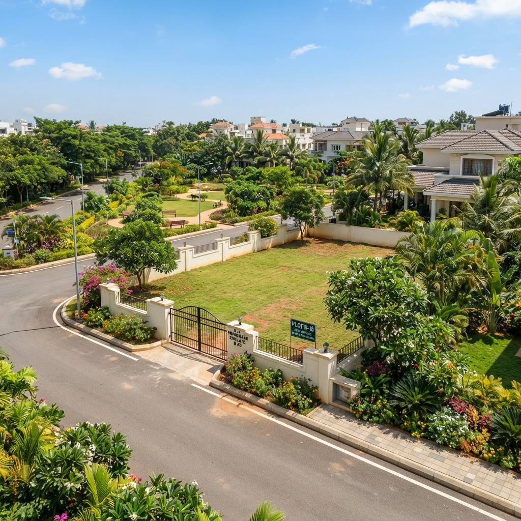 Landscaped residential plot at JBBR Kanvas Phase 1